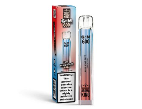 Aroma King Gem 700 puffs 0mg (bez nikotyny) - Blue Sour Razz